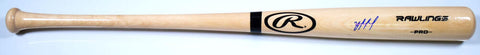 Yordan Alvarez Autographed Blonde Rawlings Pro Baseball Bat - JSA *Blue