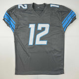 Autographed/Signed Hendon Hooker Detroit Grey Football Jersey JSA COA