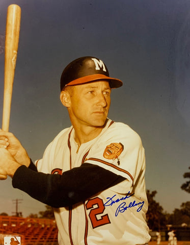 Milw Braves FRANK BOLLING (d) Signed 8X10 Photo #2 AUTO