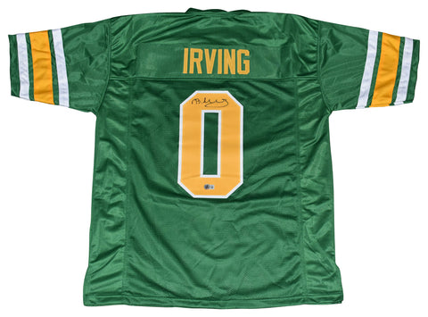 BUCKY IRVING AUTOGRAPHED OREGON DUCKS #0 THROWBACK JERSEY BECKETT
