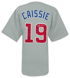 Owen Caissie (CUBS) Signed Grey Custom Baseball Jersey - (SCHWARTZ COA)