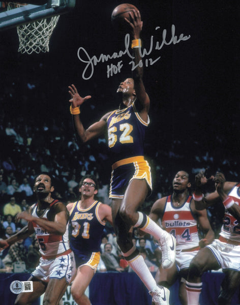 Jamaal Wilkes Autographed 11x14 Photo Lakers "HOF 2012" Beckett QR #SB30708