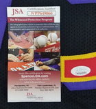 Jonathan Ogden Signed Baltimore Ravens USA Stat Jersey (JSA COA) Super Bowl XXXV