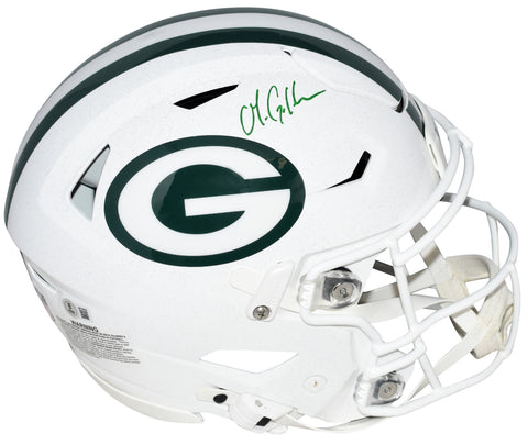 MATTHEW GOLDEN SIGNED GREEN BAY PACKERS WHITE AUTHENTIC SPEEDFLEX HELMET BECKETT