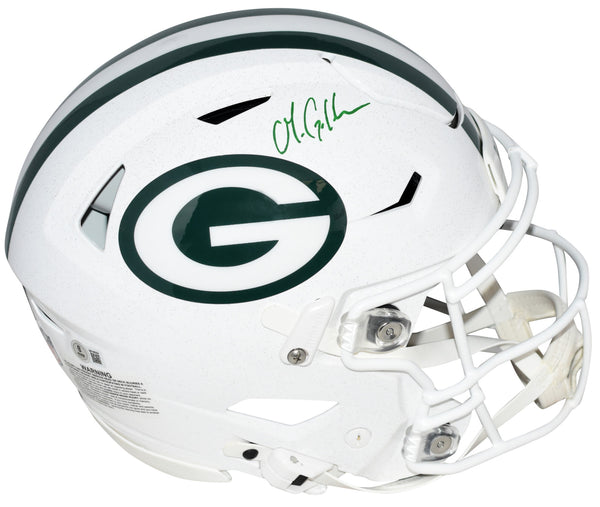 MATTHEW GOLDEN SIGNED GREEN BAY PACKERS WHITE AUTHENTIC SPEEDFLEX HELMET BECKETT