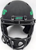 ZACH WILSON AUTOGRAPHED JETS ECLIPSE BLACK FULL SIZE HELMET BECKETT QR 194730