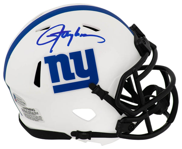 Lawrence Taylor Signed Giants Lunar Riddell Speed Mini Helmet - (BECKETT COA)