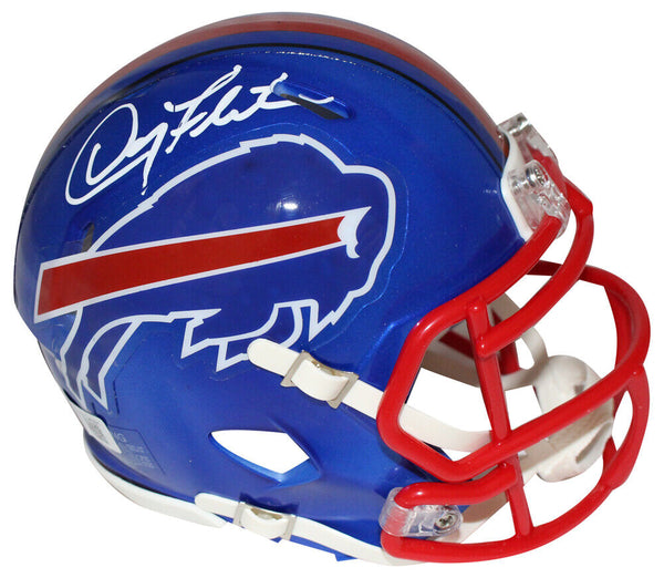 Doug Flutie Autographed Buffalo Bills Flash Mini Helmet Beckett 40644
