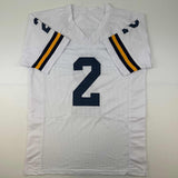 Autographed/Signed Blake Corum Michigan White Jersey Beckett BAS COA