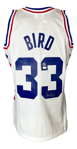 Larry Bird Signed Celtics All Star M&N Hardwood Classics Swingman Jersey JSA