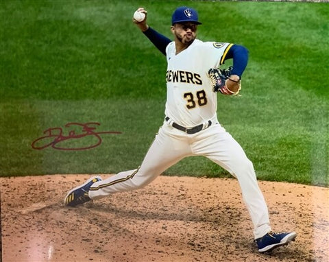 Brewers DEVIN WILLIAMS Signed 8x10 Photo #11 AUTO - 2020 NL Rookie of the Year