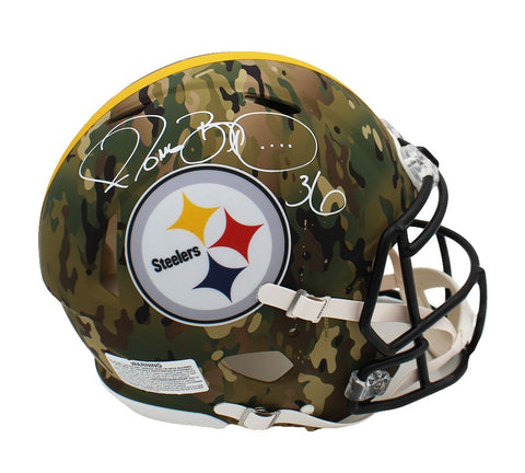 Jerome Bettis Signed Pittsburgh Steelers Speed Authentic Camo NFL Helmet