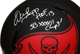 Warren Sapp Signed Tampa Bay Bucs Eclipse Authentic Helmet w/insc BAS 40046