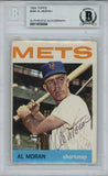 Al Moran Autographed 1964 Topps #288 Trading Card Beckett Slab 38467