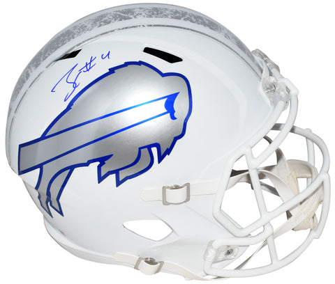 JAMES COOK SIGNED BUFFALO BILLS 2025 RIVALRIES FULL SIZE SPEED HELMET BECKETT