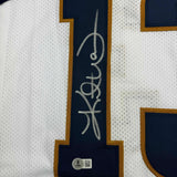 Autographed/Signed Kurt Warner St. Louis White Retro Football Jersey BAS COA
