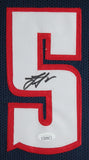 Nikola Jokic Authentic Signed Navy Blue Pro Style Framed Jersey BAS #AG010118