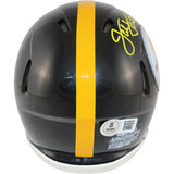 Jack Lambert Autographed Pittsburgh Steelers TB Mini Helmet HOF Beckett 54068