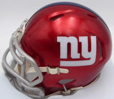 Saquon Barkley Autographed Giants Flash Red Mini Helmet Beckett QR #WQ04648