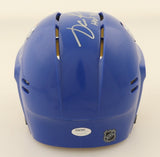 Jari Kurri Signed Edmonton Oilers Mini Helmet Inscribed "HOF '01" (Schwartz COA)