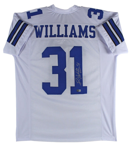 Roy Williams Authentic Signed White Pro Style Jersey Autographed BAS Witnessed