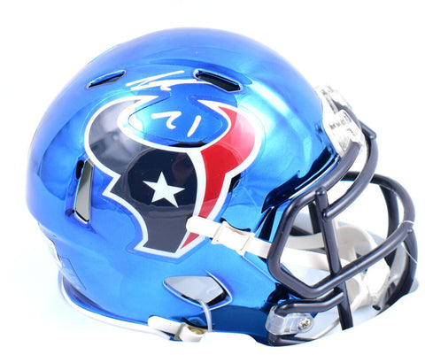 Steven Nelson Autographed Houston Texans Chrome Speed Mini Helmet-Beckett W Holo