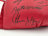 Boxing Greats Autographed Glove Leonard Hearns Duran Beckett PSA/DNA 5A16137