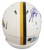 Vikings Adrian Peterson Authentic Signed Retro Speed Mini Helmet BAS Witnessed