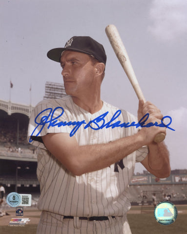 Yankees Johnny Blanchard Authentic Signed 8x10 Vertical Photo BAS #BV03207