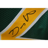 Gary Payton Autographed/Signed Pro Style Green XL Jersey Beckett Witness 49736