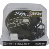 Shaun Alexander Autographed Seattle Seahawks 22 STS Mini Helmet Beckett 46963
