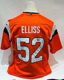 Jonah Elliss Autographed Denver Broncos Orange Nike Jersey Inscribed BAS COA