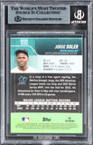 Marlins Jorge Soler Signed 2022 Stadium Club Chrome #111 Card BAS Slabbed