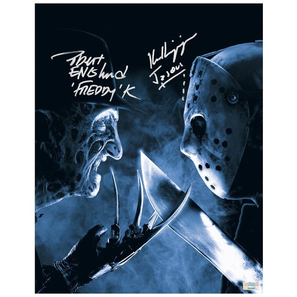 Robert Englund, Ken Kirzinger Autographed Freddy vs Jason Face Off 11x14 Photo