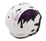 Terrell Suggs Signed Baltimore Ravens Speed Authentic Lunar NFL Helmet