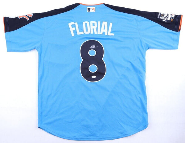 Estevan Florial Signed New York Yankees 2017 MLB Futures Game Jersey (JSA)