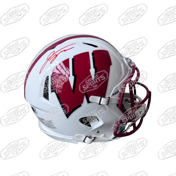 JONATHAN TAYLOR SIGNED WISCONSIN BADGERS SPEED AUTHENTIC HELMET BECKETT