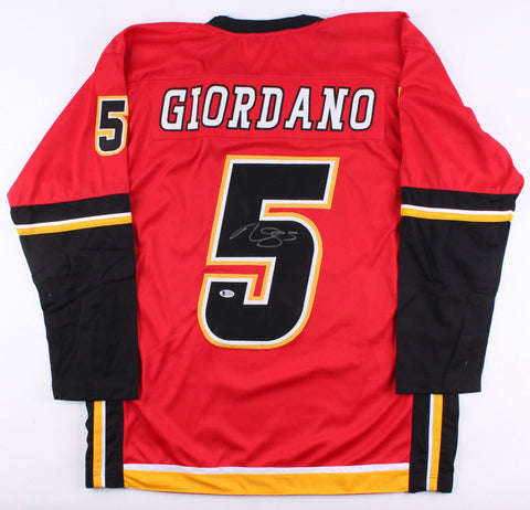 Mark Giordano Signed Flames Captain's Jersey (Beckett COA) All Star Defenseman