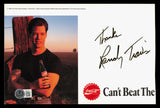 Randy Travis Autographed 6x9 Photo "Thanks" Coca-Cola Beckett BAS QR #BM37767