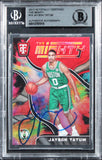 Celtics Jayson Tatum Signed 2017 Totally Certified #18 Rookie Card BAS Slabbed