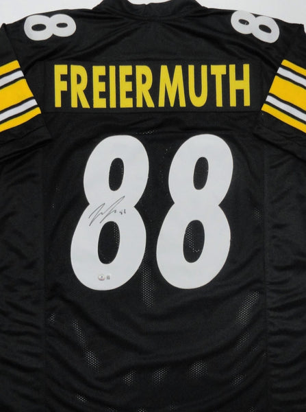 Steelers PAT FREIERMUTH Signed Custom Replica Black Pittsburgh Jersey AUTO - BAS