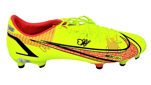 Erling Haaland Dortmund Signed Yellow Nike Mercurial Game Model Soccer Cleat BAS
