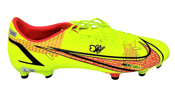 Erling Haaland Dortmund Signed Yellow Nike Mercurial Game Model Soccer Cleat BAS