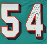 Zach Thomas Signed Miami Dolphins M&N Aqua 2006 Legacy Football Jersey
