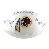 Mark Rypien Autographed Washington Redskins Logo Football SB MVP Beckett W 51821