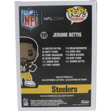 Jerome Bettis Autographed Pittsburgh Steelers Funko Pop! Bus Beckett 53778