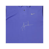 TIGER WOODS Autographed Nike Purple Haze Black Metallic Silver Polo UDA LE 25