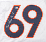 Mark Schlereth Signed Denver Bronco Jersey (Beckett) 3xSuper Bowl Champion Guard