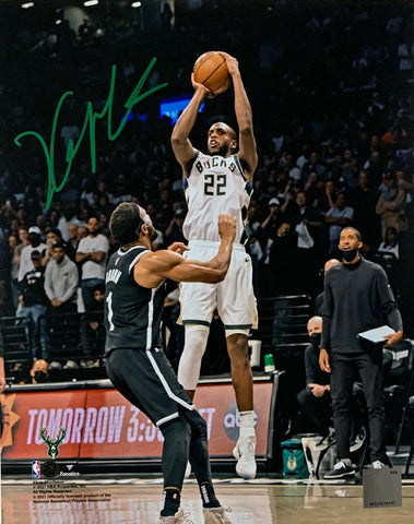Milw Bucks 2021 NBA Champ KHRIS MIDDLETON Signed 8x10 Photo #6 AUTO