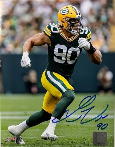Packers 1st Round Pick Linebacker LUKAS VAN NESS Signed 8x10 Photo #1 AUTO